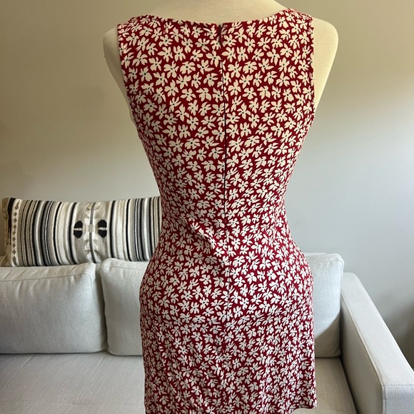 Reformation Noha Floral Mini Dress Red - Picture 10 of 11